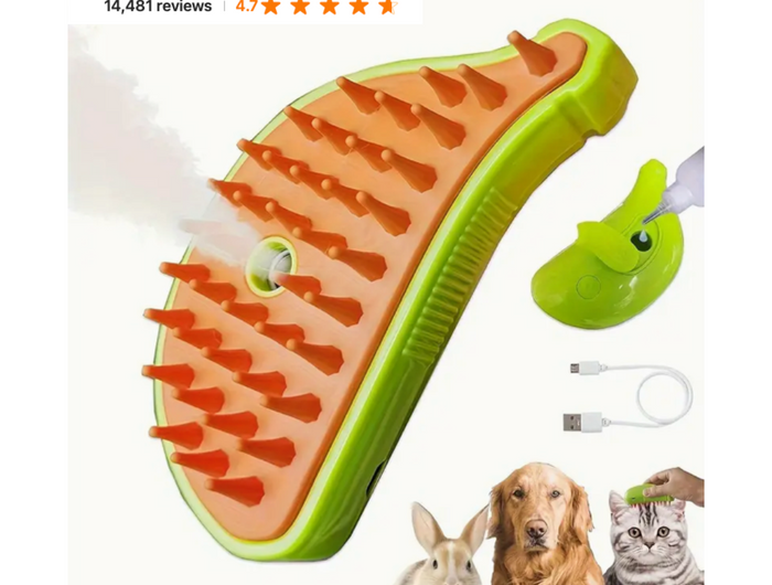 <h5><span style="text-decoration:underline">WHAT IS A STEAM BRUSH?</span></h5><h4><strong>A pet steam brush isa grooming tool designed for cats and dogs that combines a brush with a steam function.</strong></h4><p>It helps to loosen and remove loose hair, dirt, and tangles while providing a gentle massage for the pet.The steam helps to hydrate the fur, making it easier to brush out and reducing static electricity.</p>