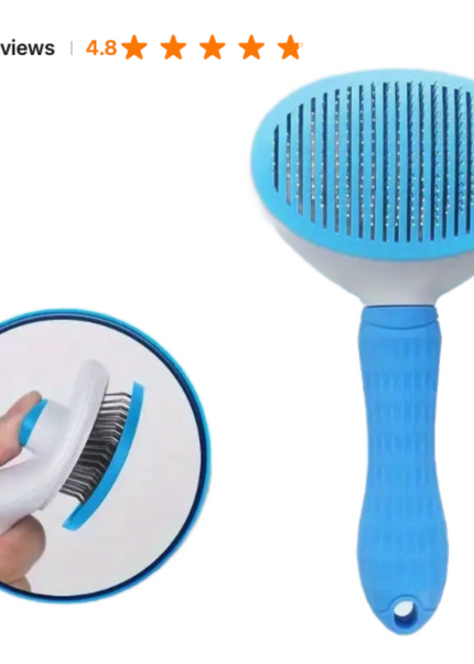 1 Pc Cat & Dog Grooming Comb- One-Click Easy Hair Removal
