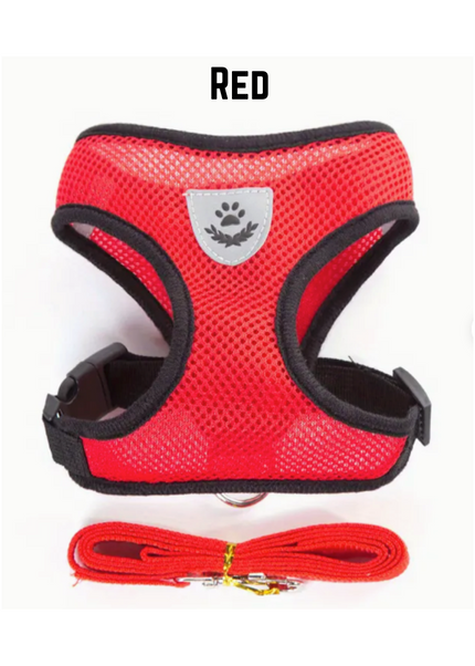 Premium Quality Adjustable Pet Harness & Leash for Cats & Dogs
