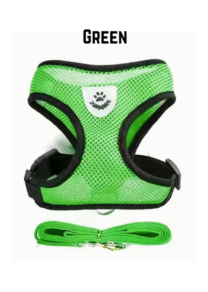 Premium Quality Adjustable Pet Harness & Leash for Cats & Dogs
