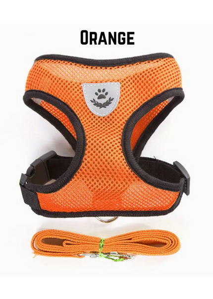 Premium Quality Adjustable Pet Harness & Leash for Cats & Dogs