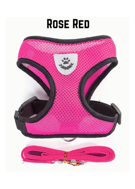 Premium Quality Adjustable Pet Harness & Leash for Cats & Dogs