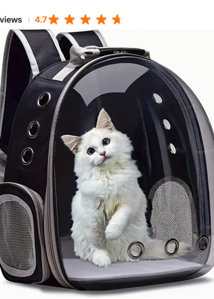 Premium Quality Space Pod Design Cat backpack