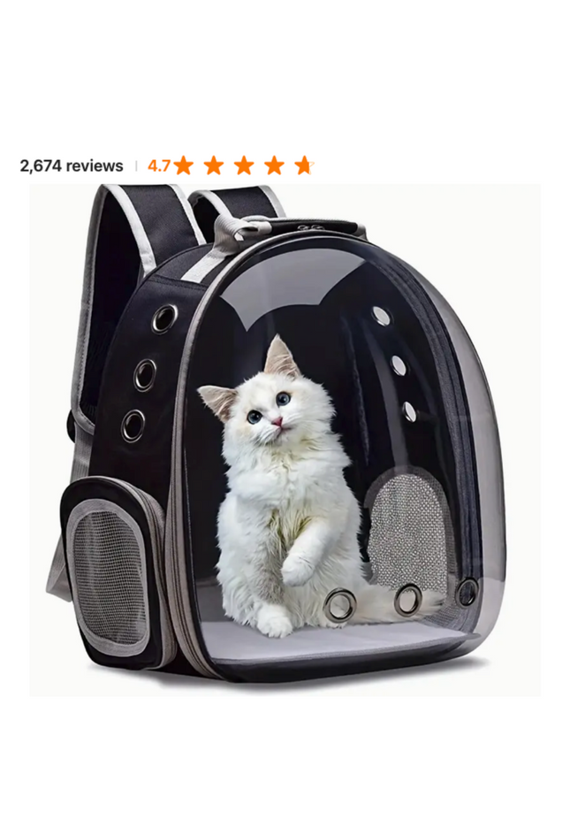 Premium Quality Space Pod Design Cat backpack