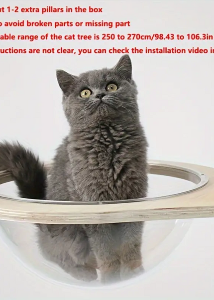 Multi-Level Adjustable and Durable Premium Quality Floor to Ceiling CAT Tree