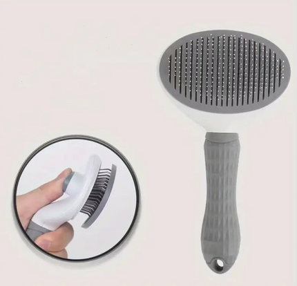 1 Pc Cat & Dog Grooming Comb- One-Click Easy Hair Removal