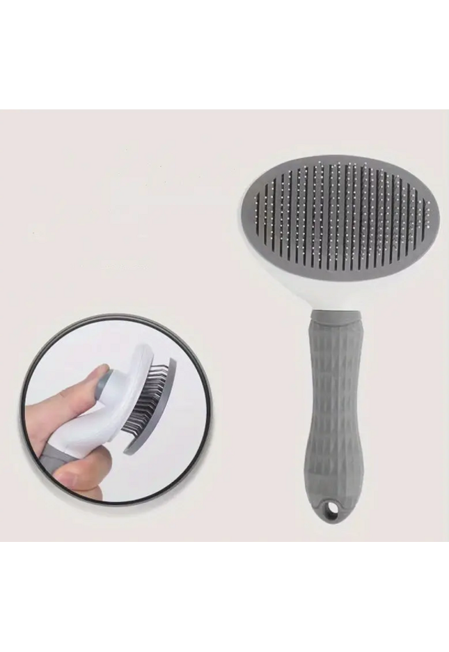 1 Pc Cat & Dog Grooming Comb- One-Click Easy Hair Removal