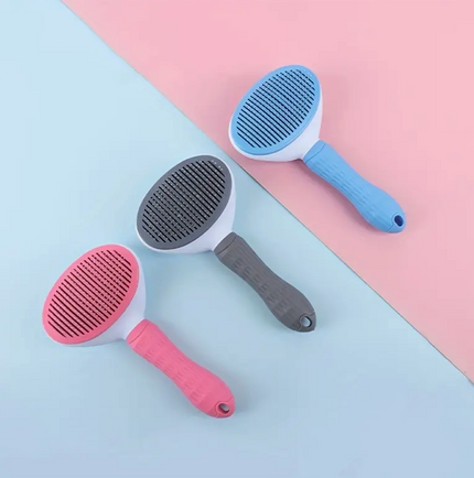 1 Pc Cat & Dog Grooming Comb- One-Click Easy Hair Removal