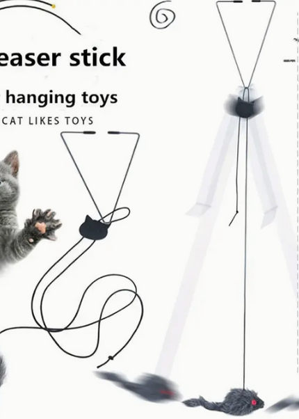 2pcs Adjustable Hanging Cat Toy - Interactive Teasing & Playful Fun - For Cats - For Indoor Play