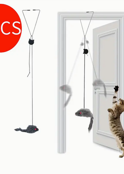 2pcs Adjustable Hanging Cat Toy - Interactive Teasing & Playful Fun - For Cats - For Indoor Play