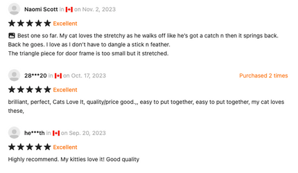 2pcs Adjustable Hanging Cat Toy - Interactive Teasing & Playful Fun - For Cats - For Indoor Play