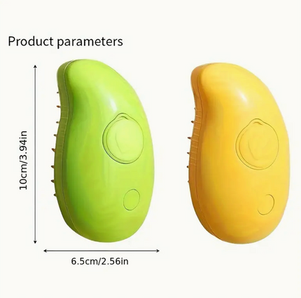 Three-In-One Steam Cleaning Cat Brush for Massage, Removing Loose Hair & Grooming
